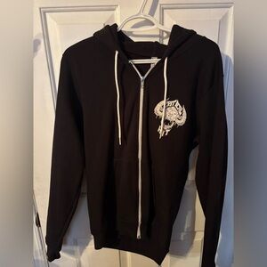 American Apparel Black Zip-Up Sweater